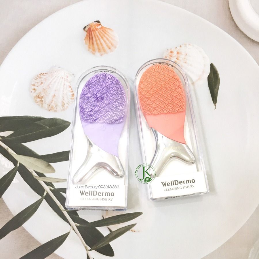 (NEW) Máy Rửa Mặt Sạch Sâu Da Hình Con Cá Wellderma Cleansing Fish RV