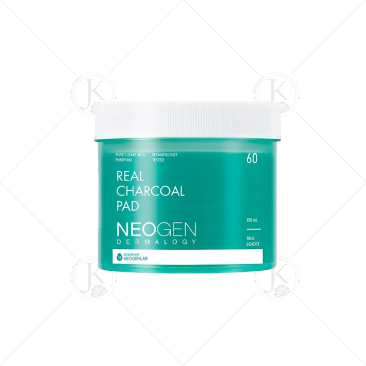 Toner Pad Than Tre Kiềm Dầu, Giảm Mụn Neogen Real Charcoal Pad 150ml (60 miếng)