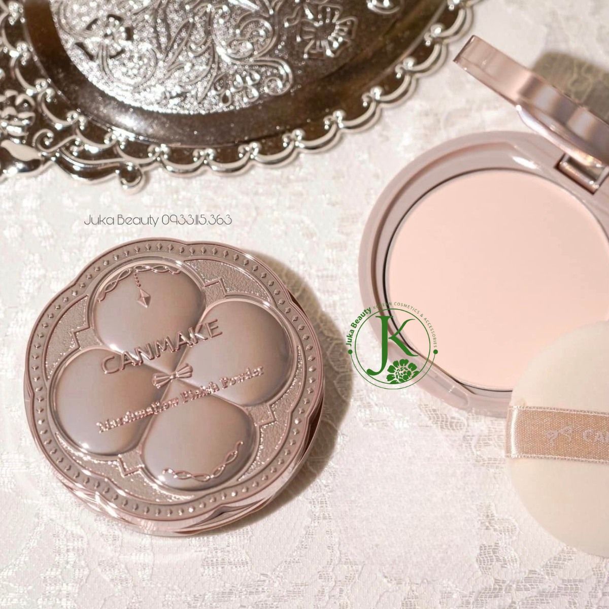(Mẫu mới) Phấn Phủ Nén Kiềm Dầu, Siêu Mịn Canmake Marshmallow Finish Powder SPF50 PA+++ 10g