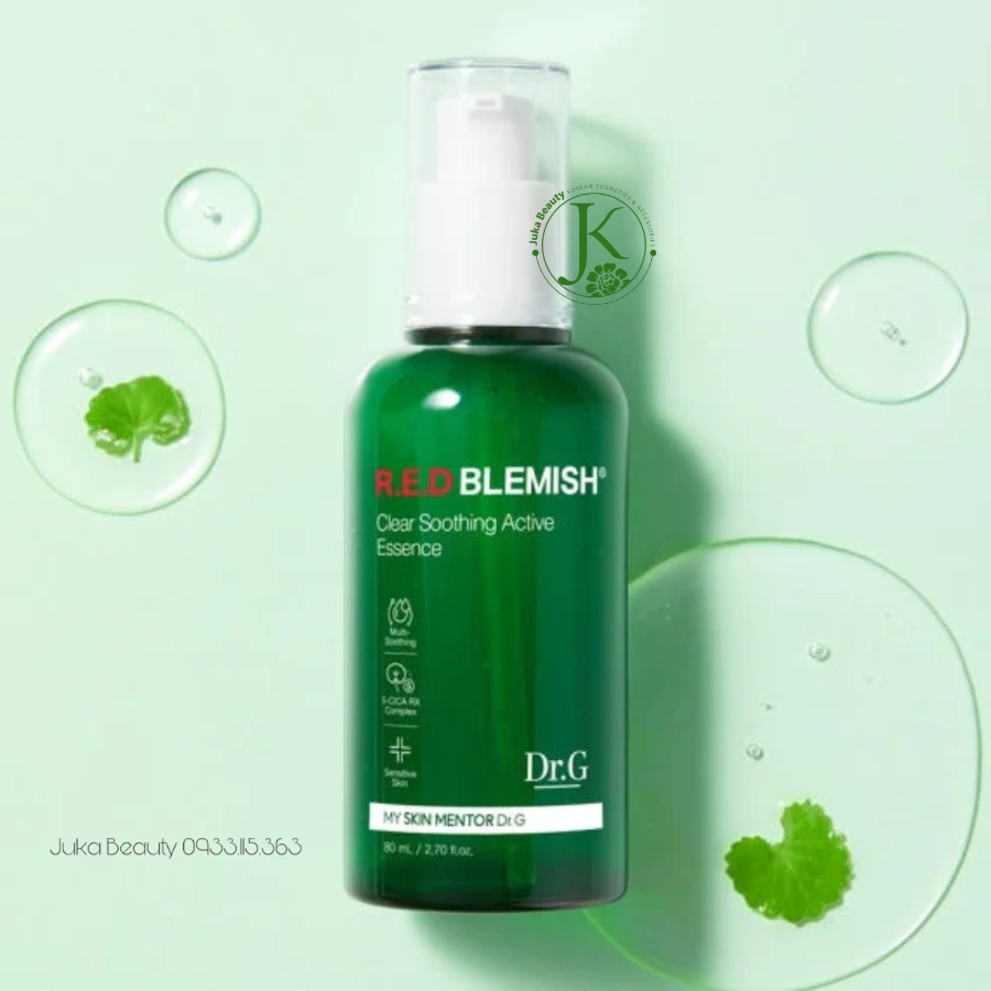 (Mẫu Mới) Tinh Chất Làm Dịu, Tái Tạo Làn Da Dr.G R.E.D Blemish Clear Soothing Active Essence 80ml