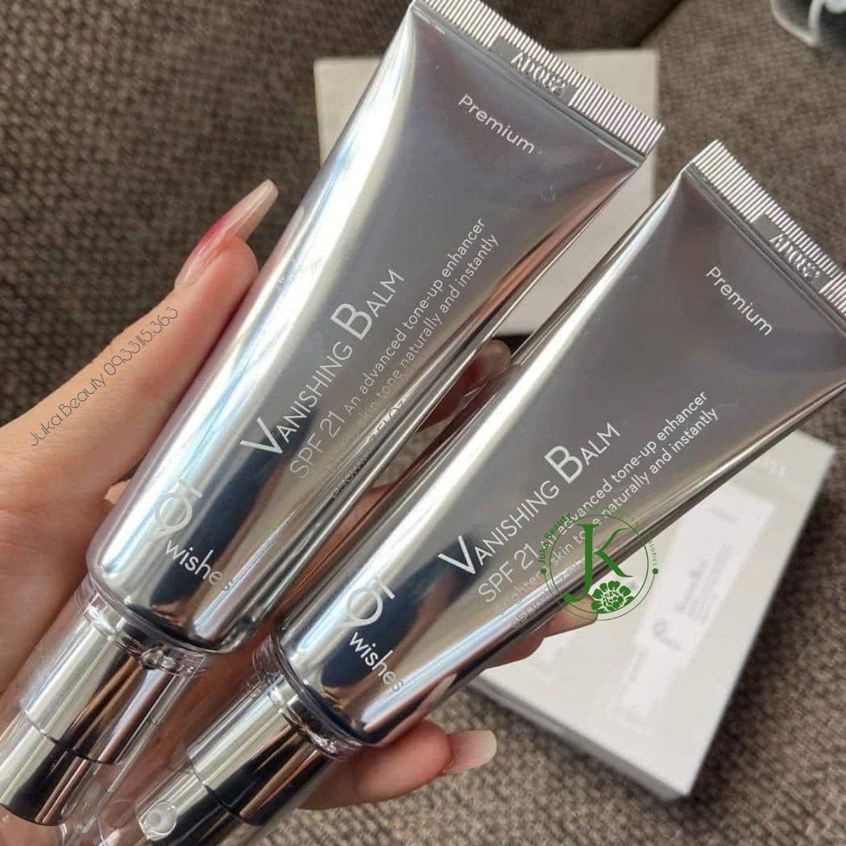 Kem Dưỡng Nâng Tone Da 9wishes Vanishing Balm Premium SPF21 50ml