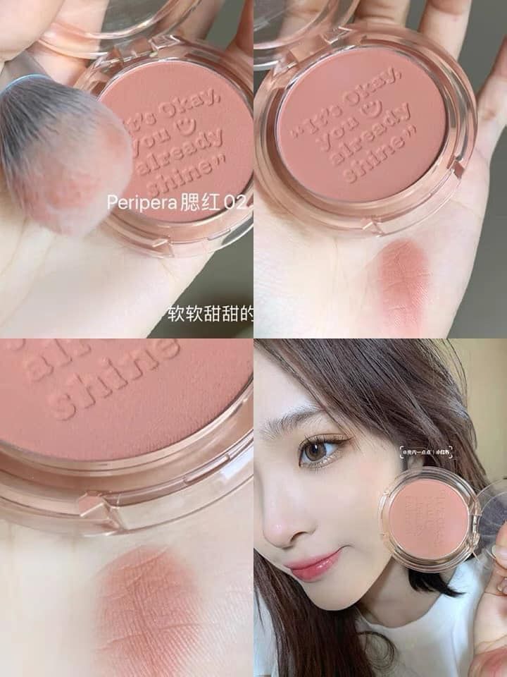 (NEW) Phấn Má Hồng Peripera Pure Blushed Sunshine Cheek