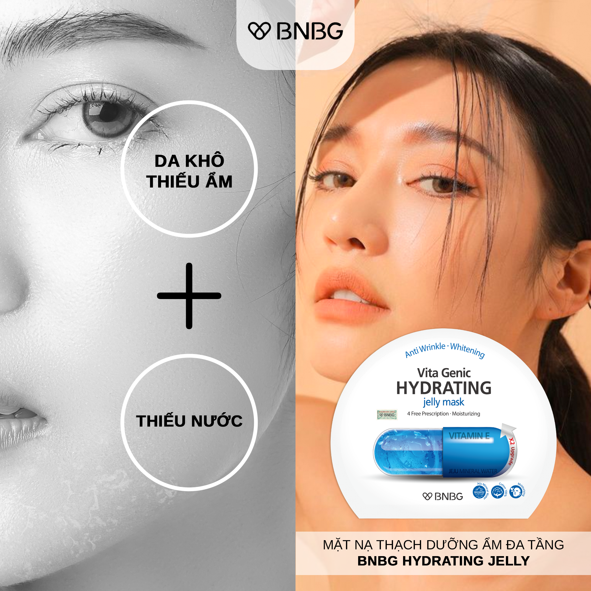  Mặt Nạ Thạch Dưỡng Da Vitamin BNBG Vita Genic Jelly Mask (1 miếng) 