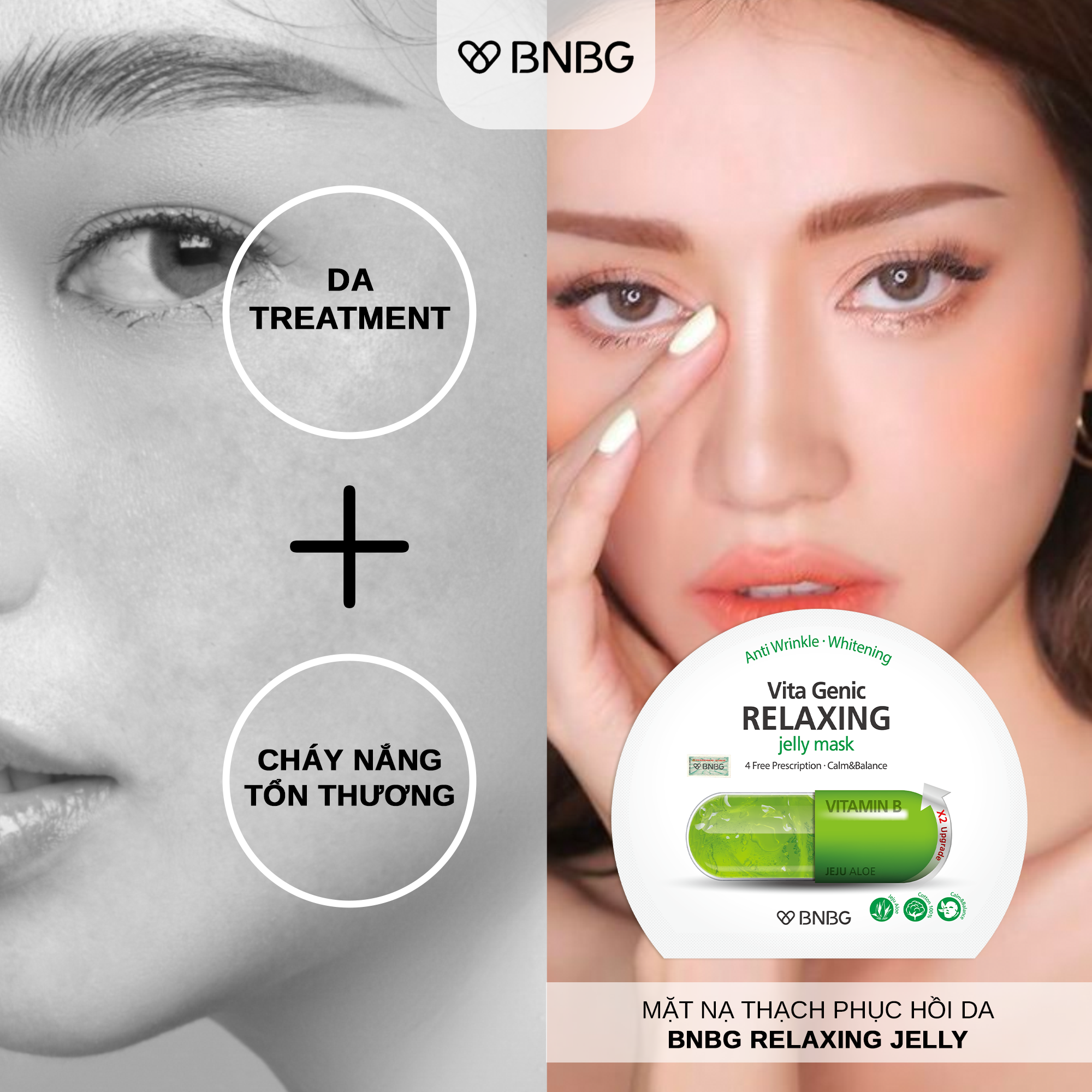 Mặt Nạ Thạch Dưỡng Da Vitamin BNBG Vita Genic Jelly Mask (1 miếng)