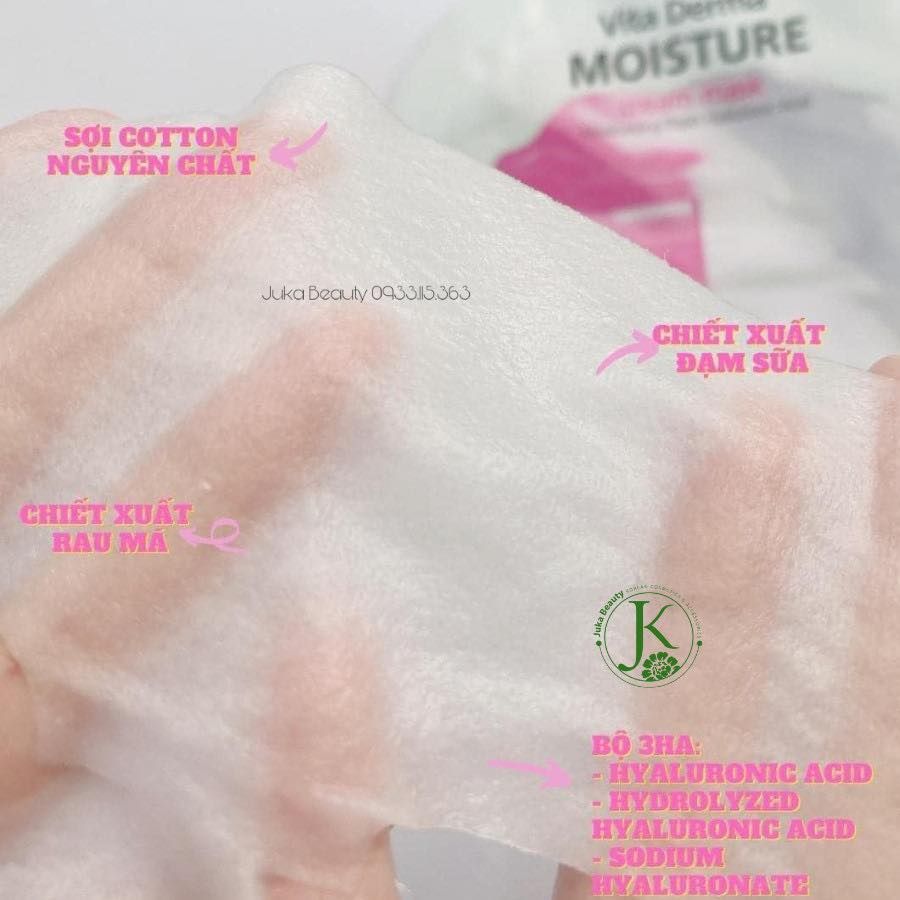 Mặt Nạ Kem Dưỡng Da ẩm Mịn BNBG Vita Derma Moisture Cream Mask 30ml (Hồng)