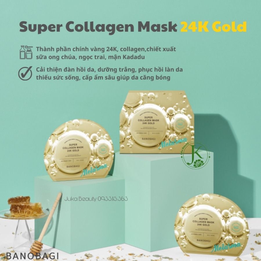 Mặt Nạ Giấy Dưỡng Da Banobagi Super Collagen Mask 30g (1 miếng)