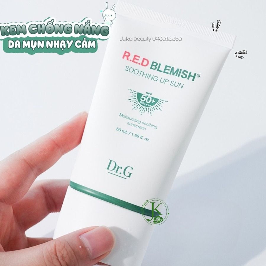 Kem Chống Nắng Phổ Rộng Cho Da Nhạy Cảm Dr.G R.E.D Blemish Soothing Up Sun SPF 50+ PA++++ 50ml
