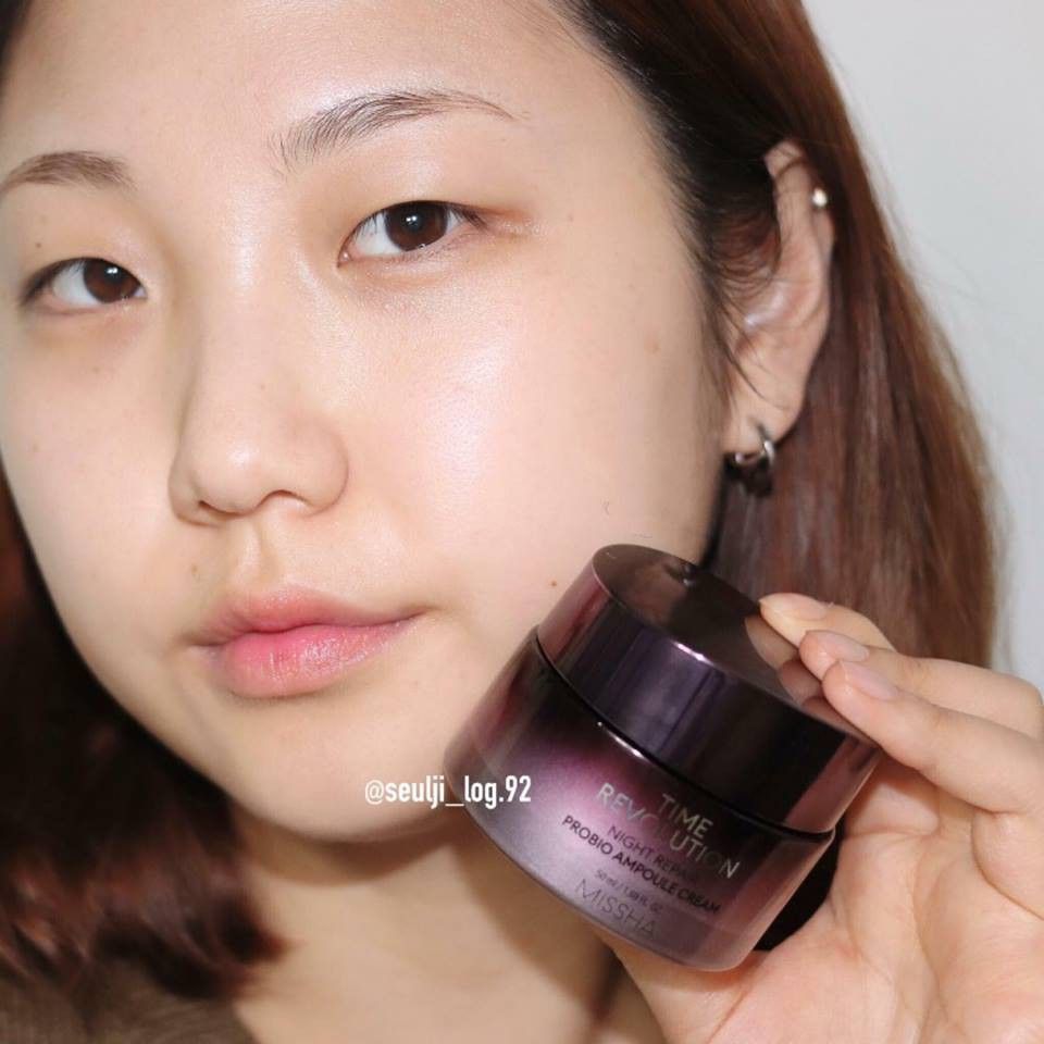 Kem dưỡng da ban đêm chống lão hóa Missha Time Revolution Night Repair Probio Ampoule Cream 50ml