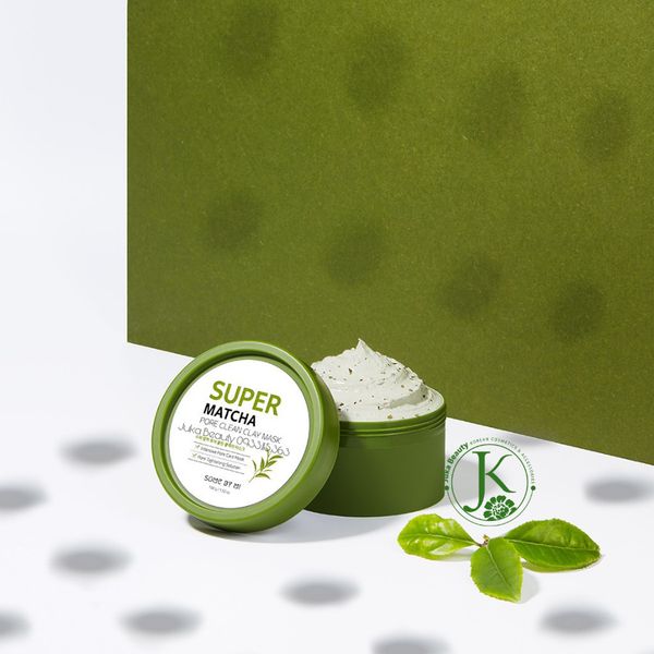  Mặt nạ đất sét kiềm dầu, se khít lỗ chân lông Some By Mi Super Matcha Pore Clean Clay Mask 100g 