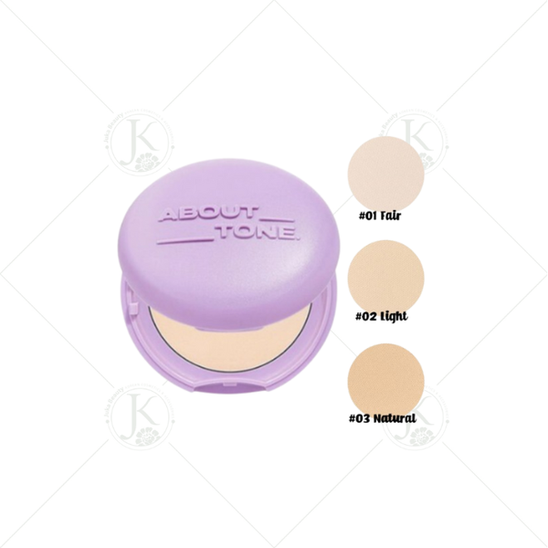 Phấn Phủ Che Phủ Tốt, Nâng Tone About Tone Raise Your Beauty Tone 9g (TÍM)