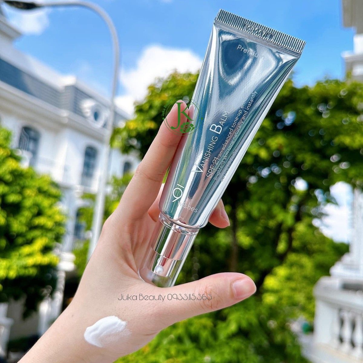 Kem Dưỡng Nâng Tone Da 9wishes Vanishing Balm Premium SPF21 50ml