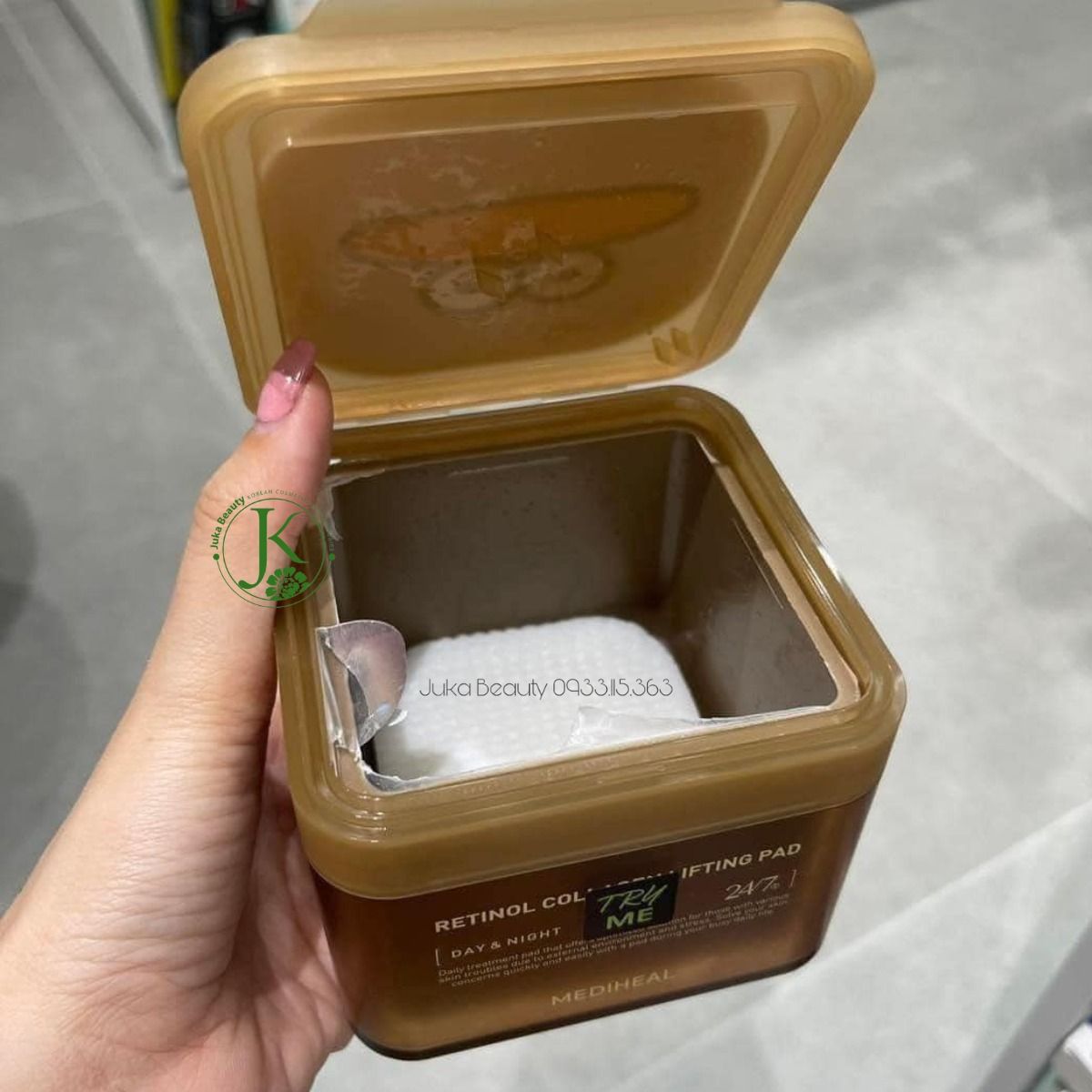 Miếng Bông Nâng Cơ, Chống Lão Hóa Mediheal Retinol Collagen Lifting Pad 180ml (100 miếng)