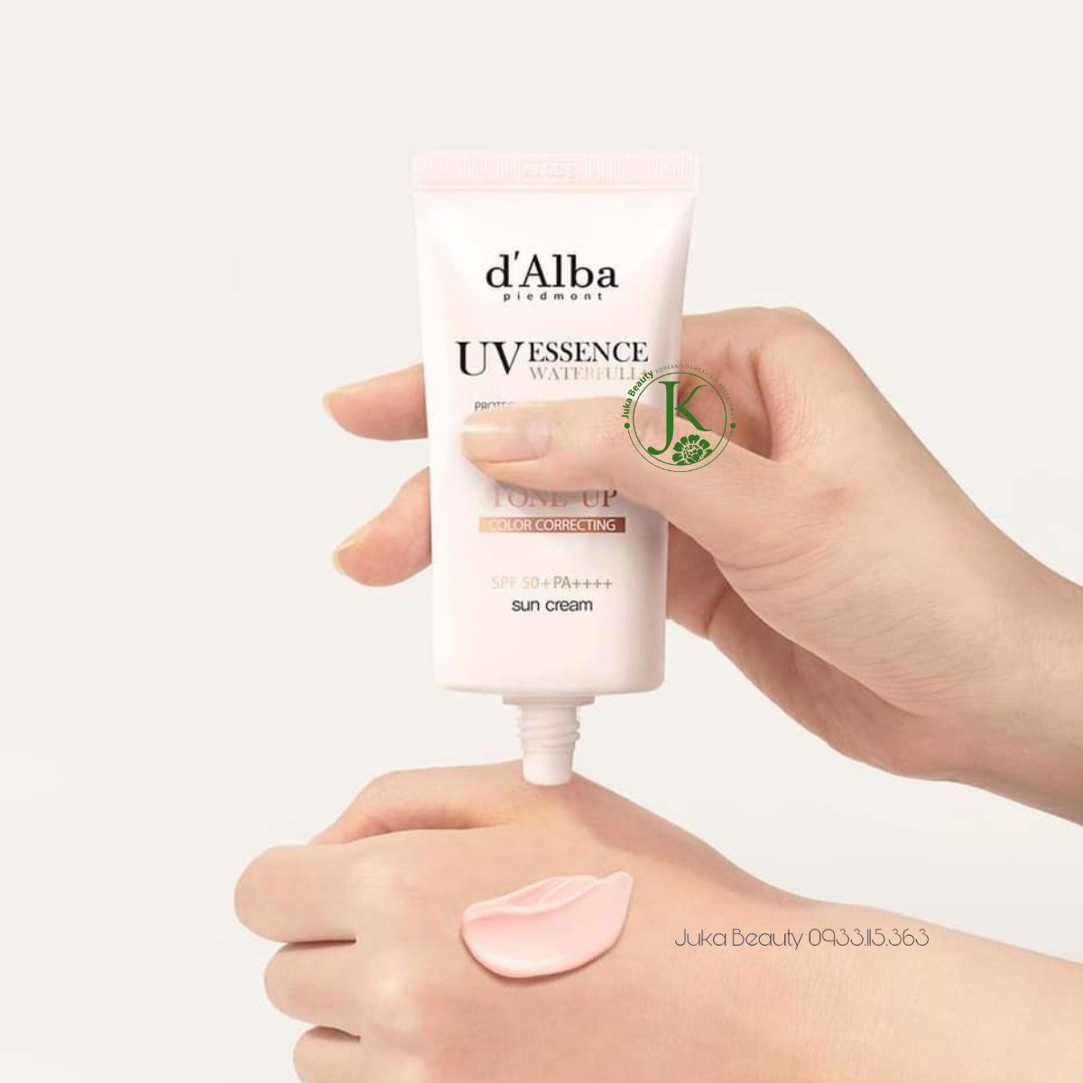(HỒNG) Kem Chống Nắng Nâng Tone Tự Nhiên d'Alba Waterfull TONE UP PINK Correcting Sun Cream SPF50+ PA++++