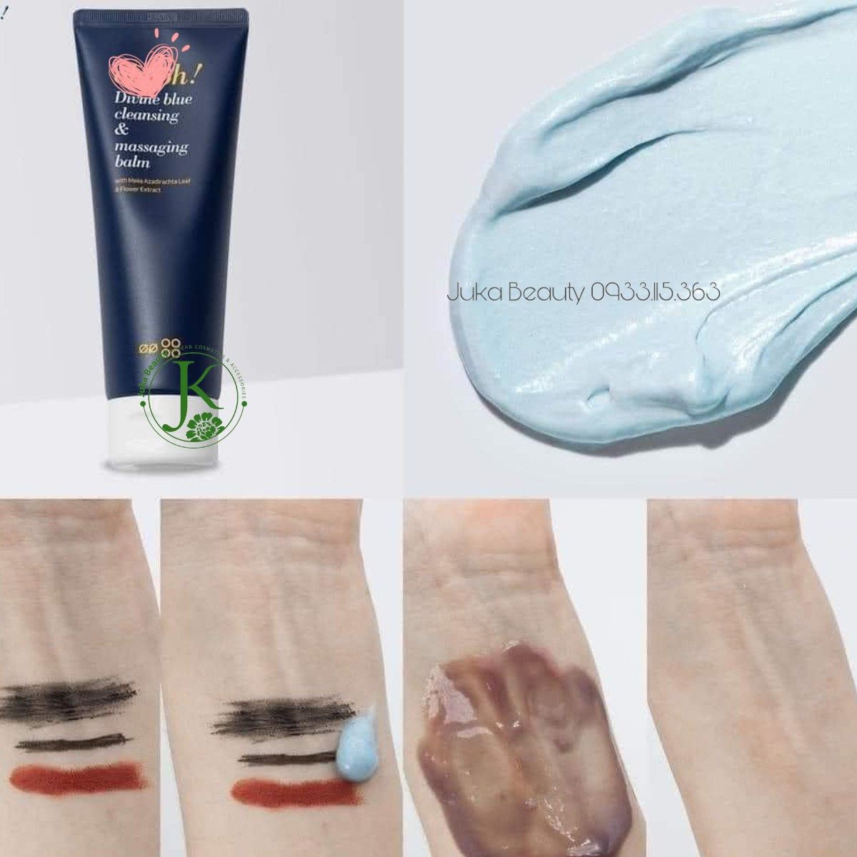 Sáp Tẩy Trang Làm Sạch Sâu, Trẻ Hóa Da Oh! Oh! Divine Blue Cleansing & Massaging Balm 150ml