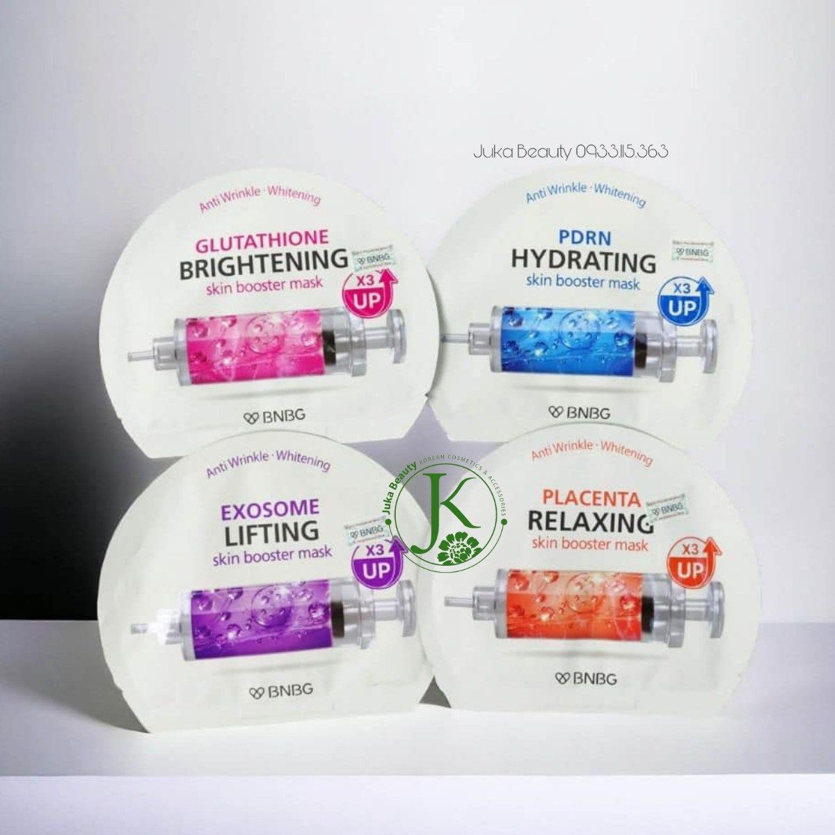 Mặt nạ giấy dưỡng ẩm, sáng da BNBG Skin Booster Mask 30g (Miếng)