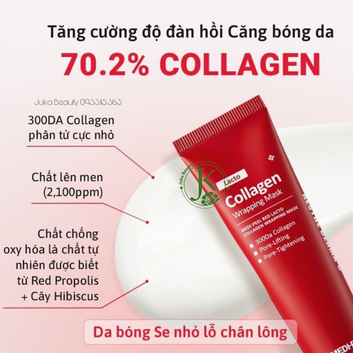 Mặt Nạ Lột Dưỡng Da, Nâng Cơ MediPeel Lacto Collagen Wrapping Mask 70ml