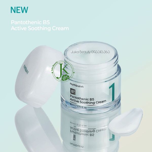  Kem Dưỡng Giảm Dầu Mụn Numbuzin No.1 Pantothenic B5 Active Soothing Cream 80ml 