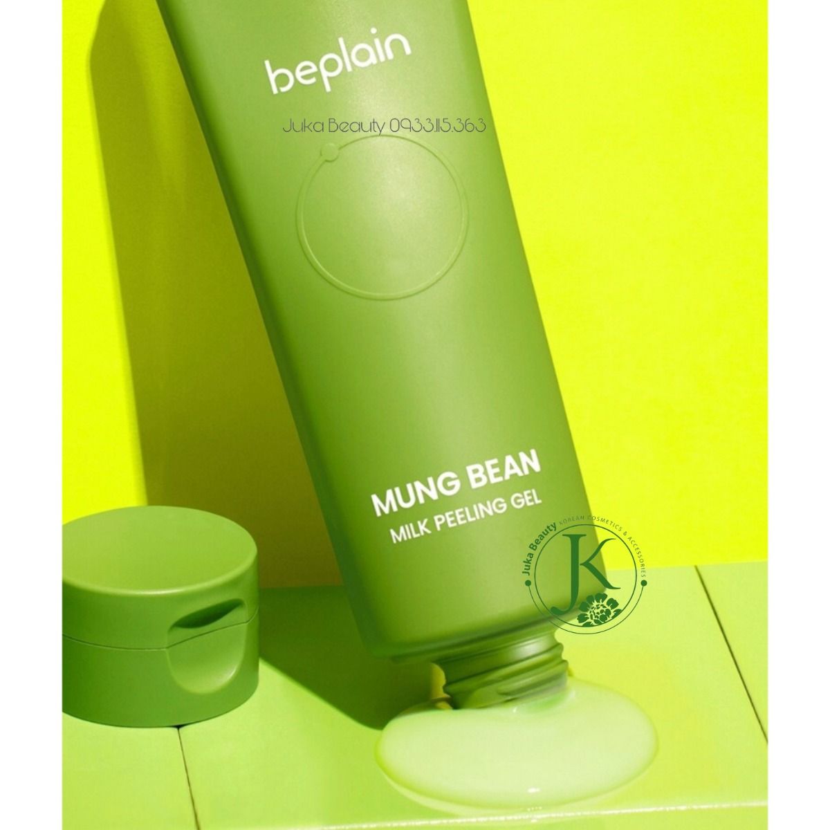 Gel Tẩy Da Chết Đậu Xanh Beplain Mung Bean Milk Peeling Gel 120ml (DATE T5/2026)