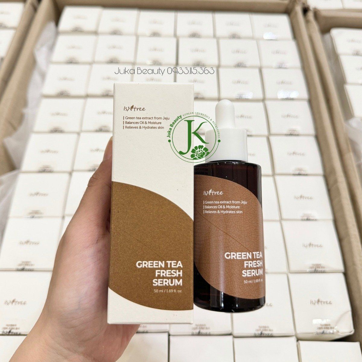 Tinh Chất Chiết Xuất Trà Xanh Isntree Green Tea Fresh Serum 50ml (DATE T3.2026)