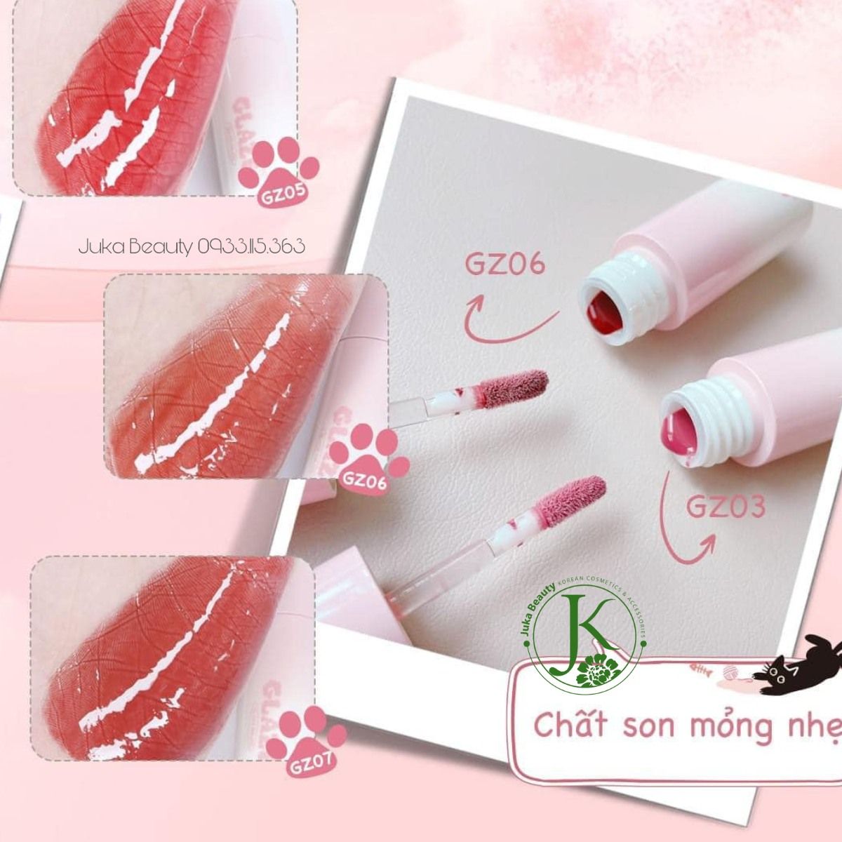 (NEW) Son Tint Bóng Black Rouge Chewy Lip Glaze 3.5g