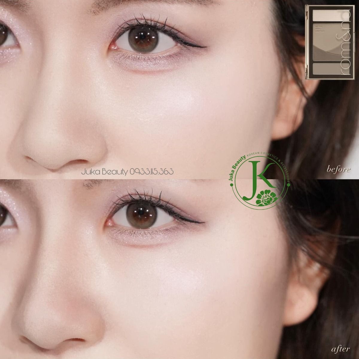 Phấn Tạo Khối Tự Nhiên Romand Better Than Contour 20.5g