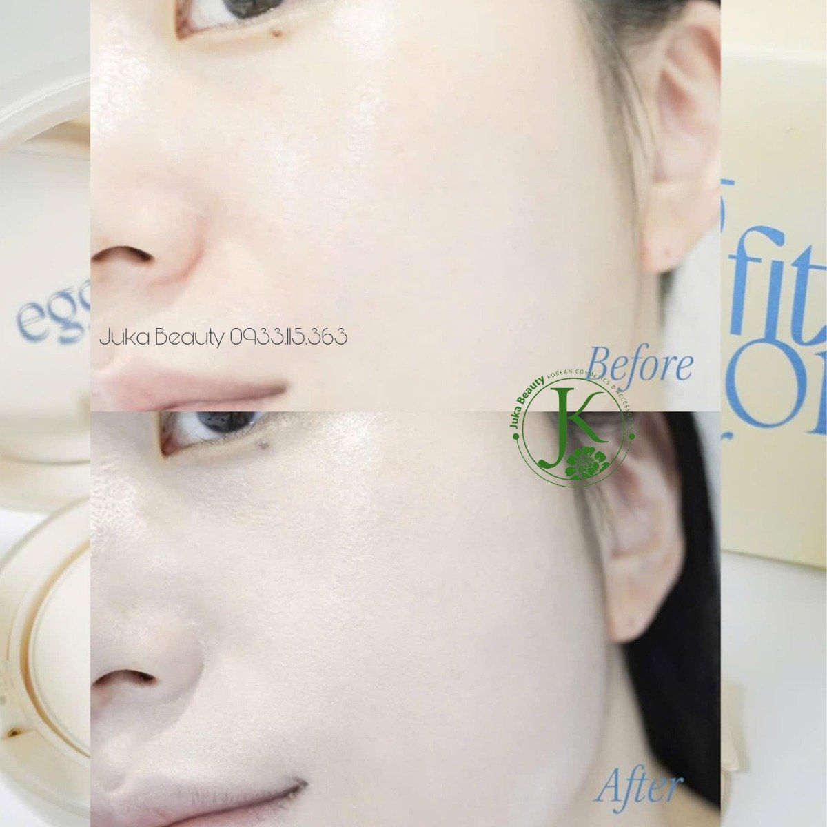 Phấn Nước Kiềm Dầu, Che Phủ Tốt Fwee Cushion Egg Fit Cover SPF50+ PA+++ 13g