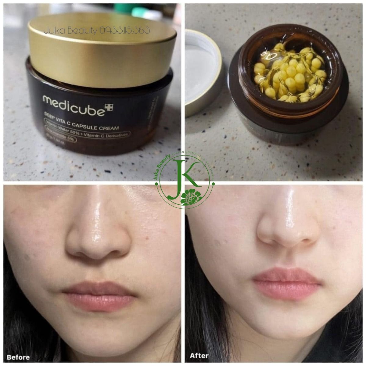 Kem Dưỡng Viên Nang Sáng Da, Mờ Thâm Medicube Deep Vita C Capsule Cream 55g