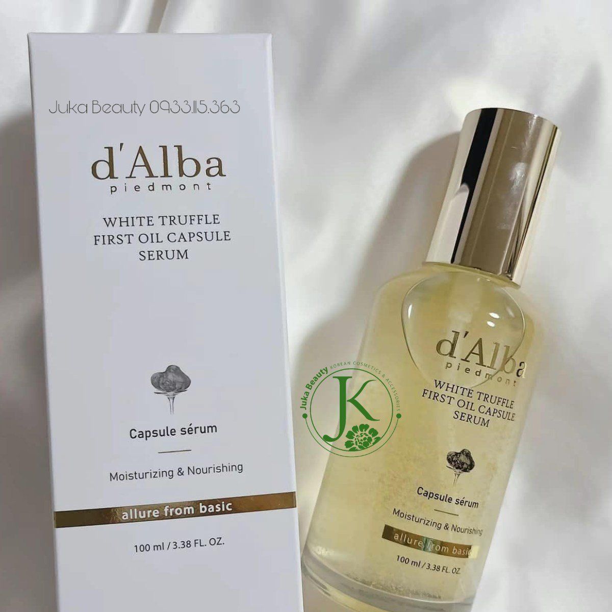 (Mẫu mới) Tinh chất viên nang dưỡng ẩm d'Alba White Truffle First Oil Capsule Serum