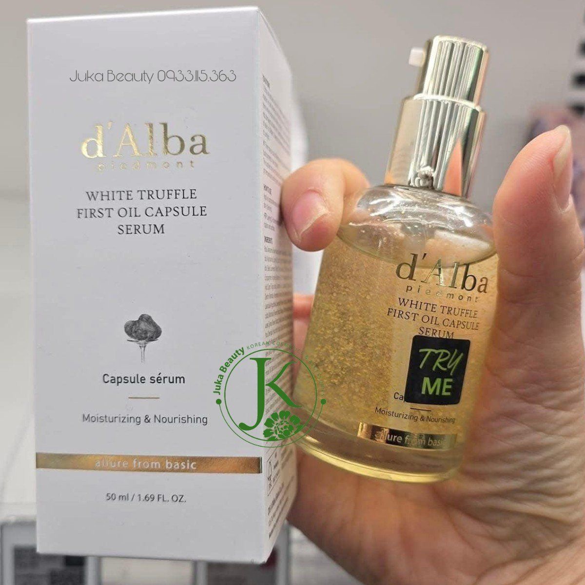 (Mẫu mới) Tinh chất viên nang dưỡng ẩm d'Alba White Truffle First Oil Capsule Serum