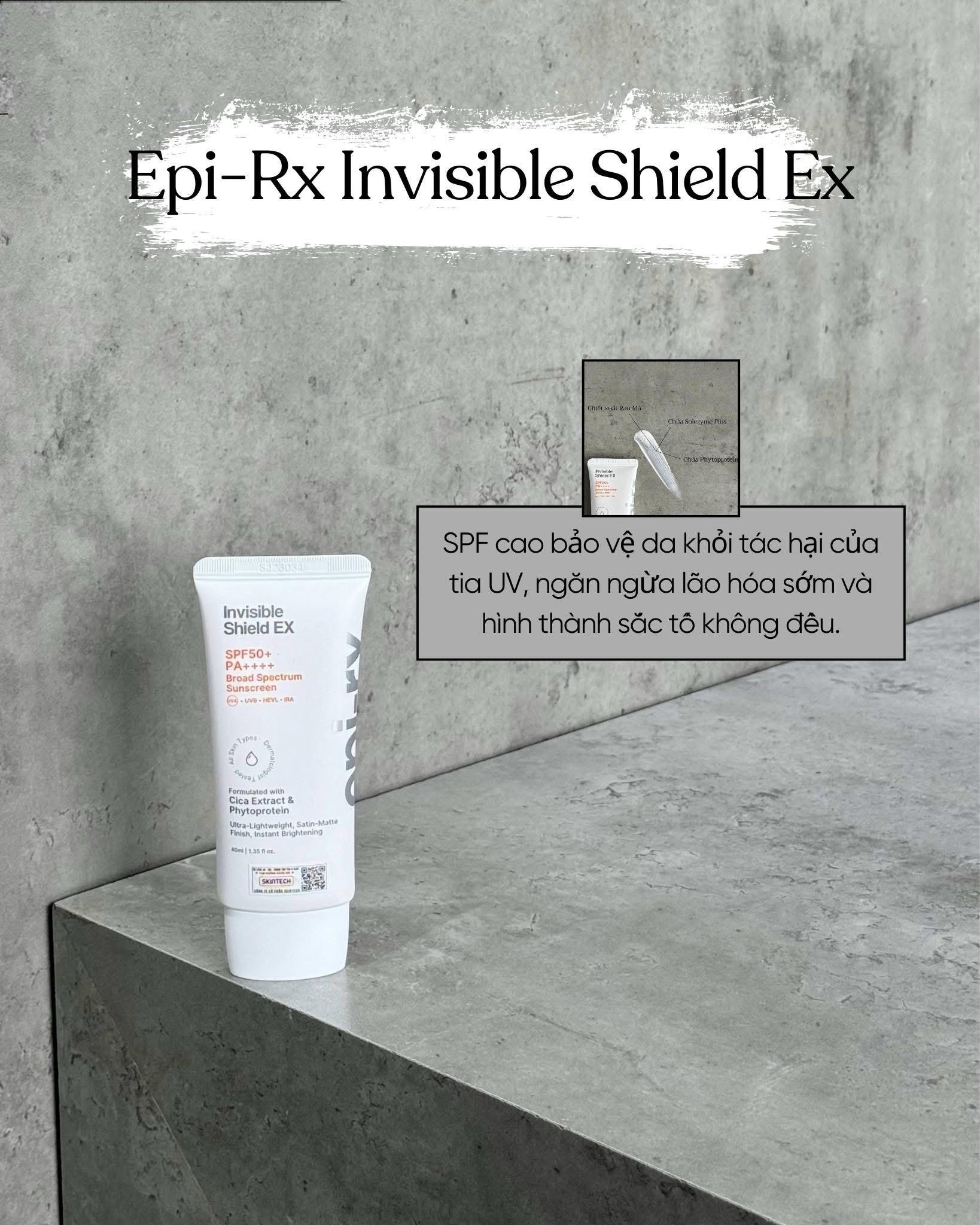 Kem Chống Nắng Phổ Rộng, Nâng Tone EPI-RX Invisible Shield EX SPF50+ PA++++ 40ml