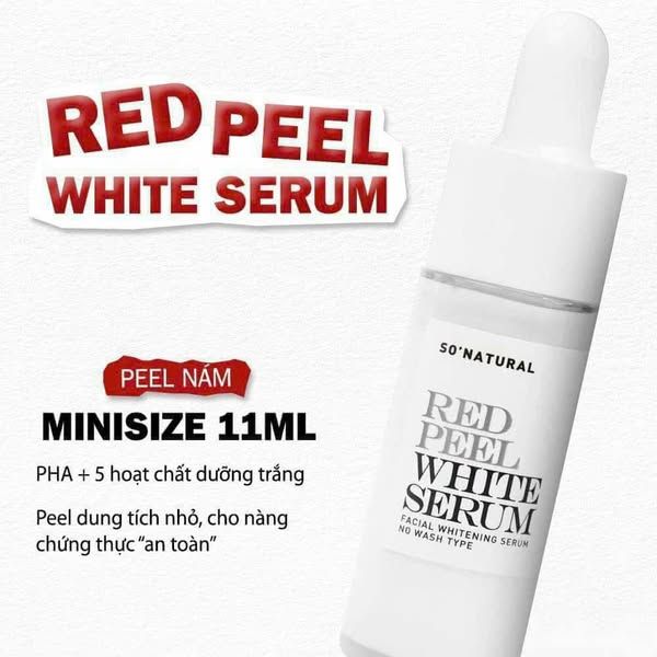 Tinh Chất Dưỡng Trắng, Mờ Thâm Nám So Natural Red Peel White Serum