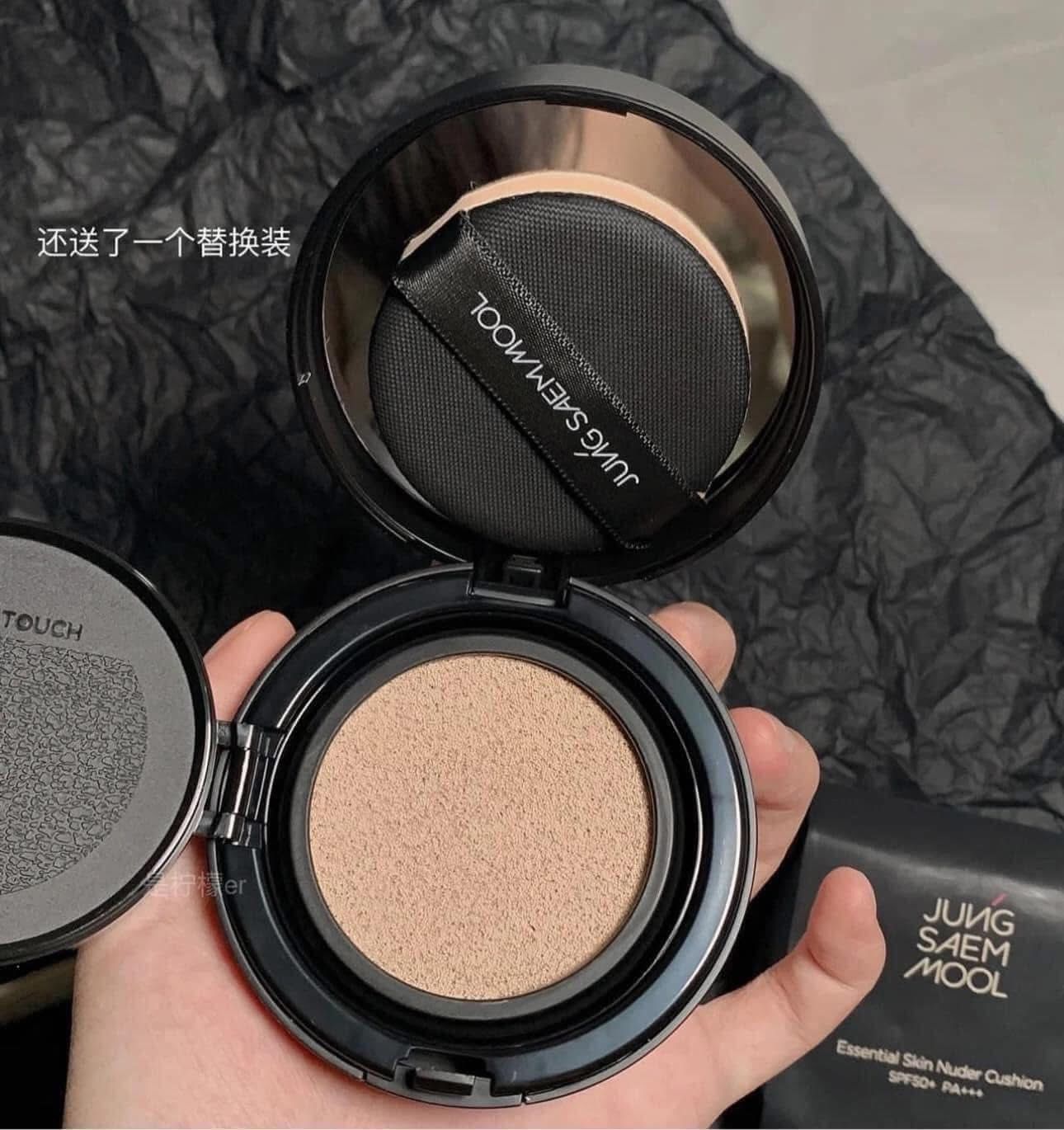 (KÈM LÕI) Phấn nước căng bóng da Jung Saem Mool Essential Skin Nuder Cushion SPF50+ PA+++ 14g