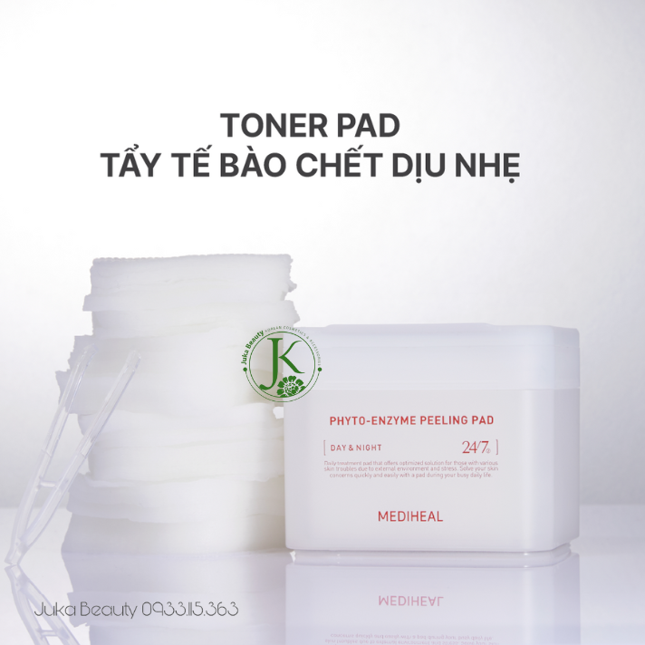 Miếng Bông Tẩy Da Chết, Dưỡng ẩm Mediheal Phyto Enzyme Peeling Pad 200ml (90 miếng)