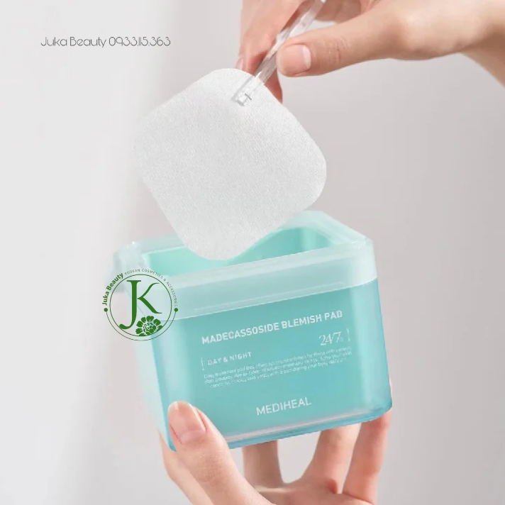 Miếng Bông Làm Dịu, Phục Hồi Làn Da Mụn Mediheal Madecassoside Blemish Pad 170ml (100 Miếng)