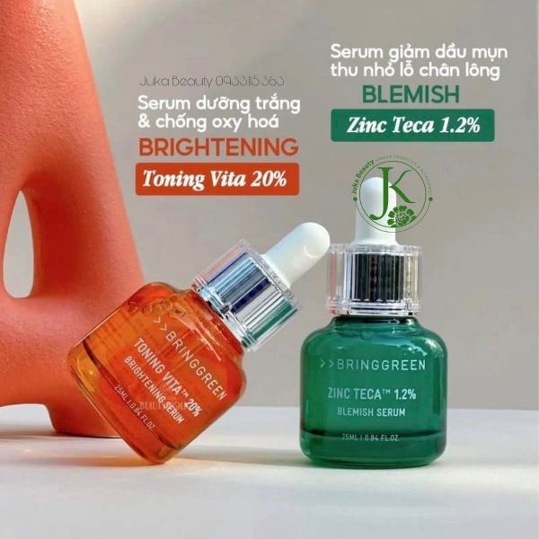  Tinh Chất Dưỡng Sáng Và Chống Oxy Hóa Bring Green Toning Vita 20% Brightening Serum 25ml (CAM) 