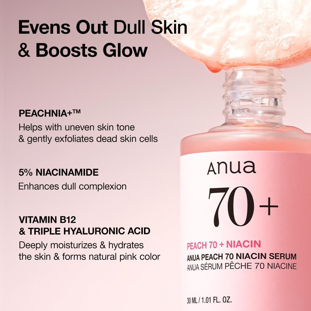 (MẪU MỚI) Tinh Chất Dưỡng Sáng, Mịn Da Anua Peach 70 Niacin Serum 30ml