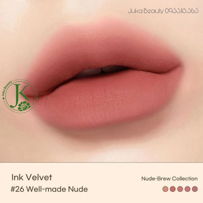 Son Kem Lì Peripera Ink Velvet Nude 4g