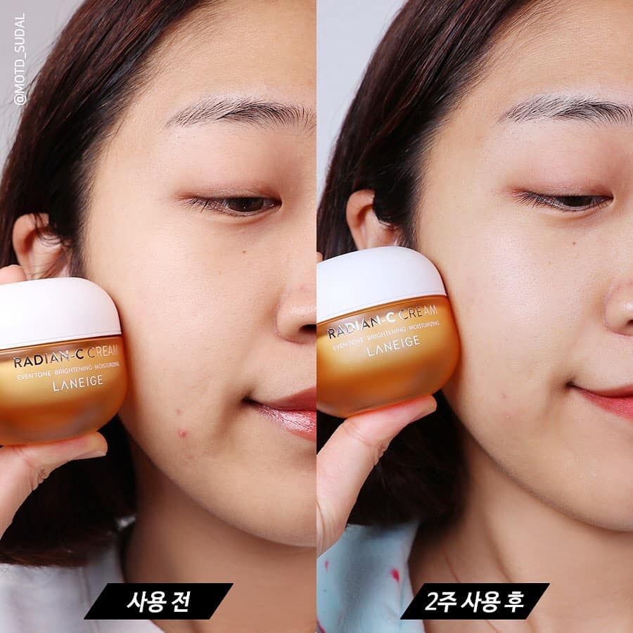 (Mini size) Kem dưỡng trắng da, cấp ẩm Laneige Radian C Cream