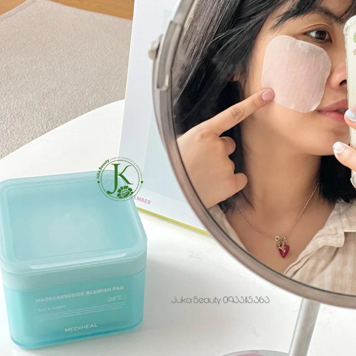 Miếng Bông Làm Dịu, Phục Hồi Làn Da Mụn Mediheal Madecassoside Blemish Pad 170ml (100 Miếng)