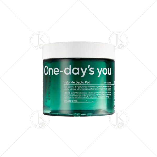 (XANH LÁ) Miếng Bông Dưỡng Ẩm Làm Dịu Da One Day's You Help Me! Dacto Pad 60 Miếng