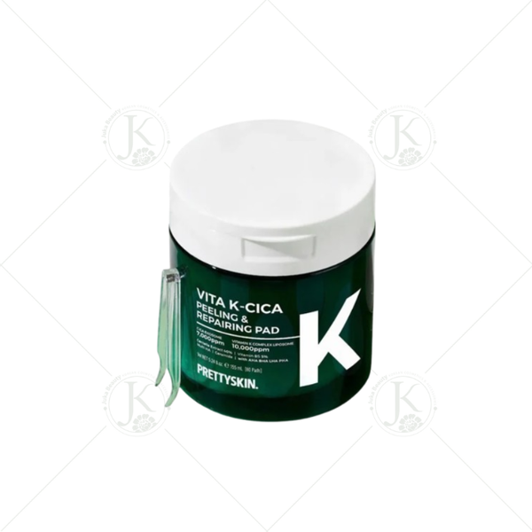 Toner Pad Làm Dịu, Giảm Mụn, Căng Bóng Da PrettySkin Vita K Cica Peeling & Repairing Pad (80 PADS)