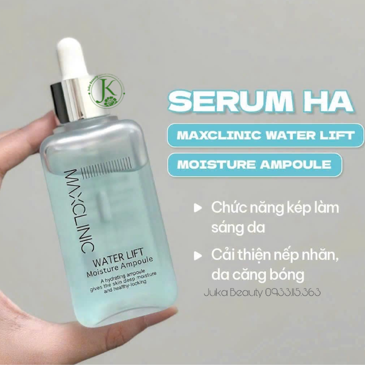 Tinh Chất Dưỡng Ẩm, Cấp Nước Maxclinic WATER LIFT Moisture Ampoule 100ml