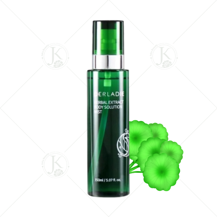 Xịt Mờ Thâm Mụn, Giảm Viêm Nang Lông Body Derladie Herbal Extract Body Solution Mist 150ml