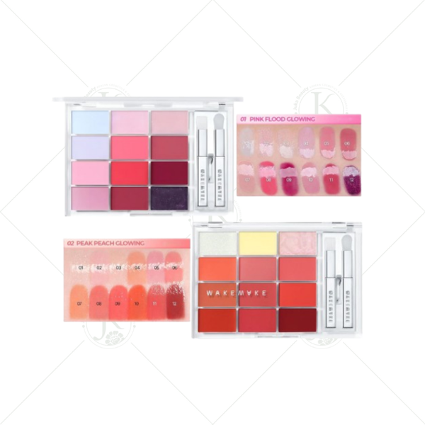 Bảng Son 12 Ô Wakemake Soft Coloring Lip Palette 12g