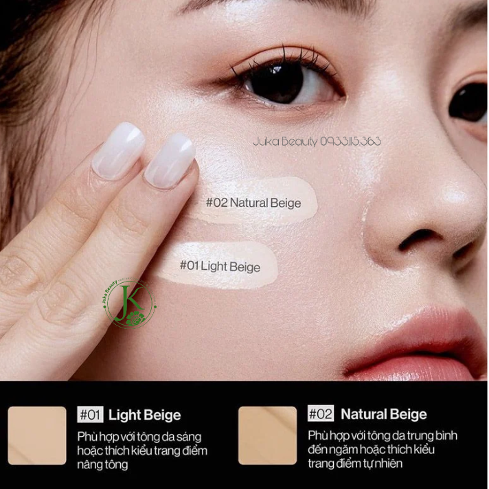 Phấn Nước Căng Bóng Thuần Chay Glamrr Q Vegan Super GLOW Cushion SPF50+ PA++++ 15g