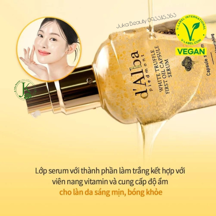 (Mẫu mới) Tinh chất viên nang dưỡng ẩm d'Alba White Truffle First Oil Capsule Serum