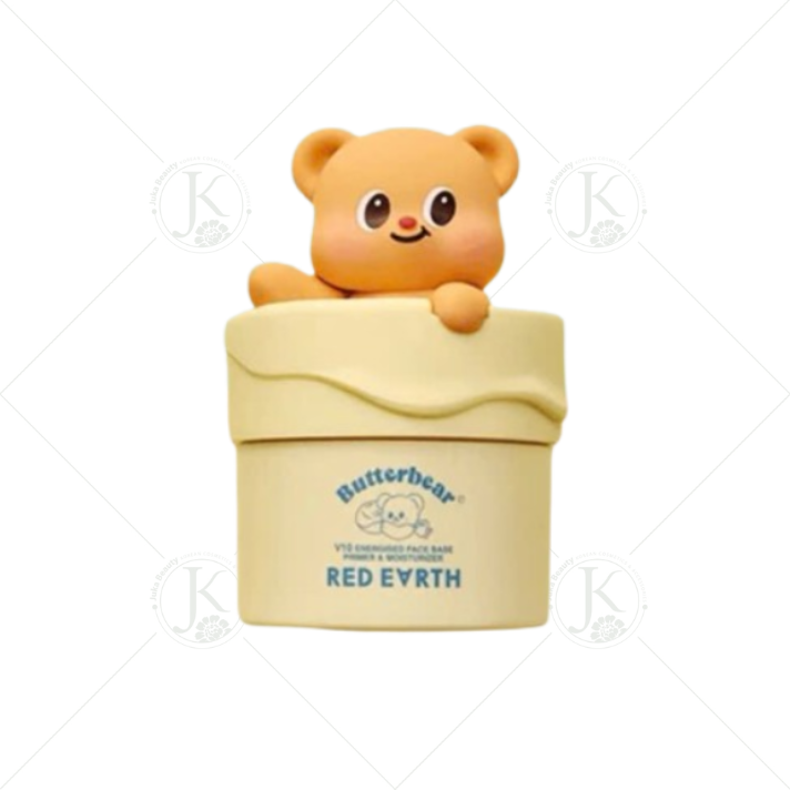 Kem lót giữ ẩm, giữ nền đẹp Butterbear Red Earth V10 Energised Face Base Primer & Moisturizer 50g