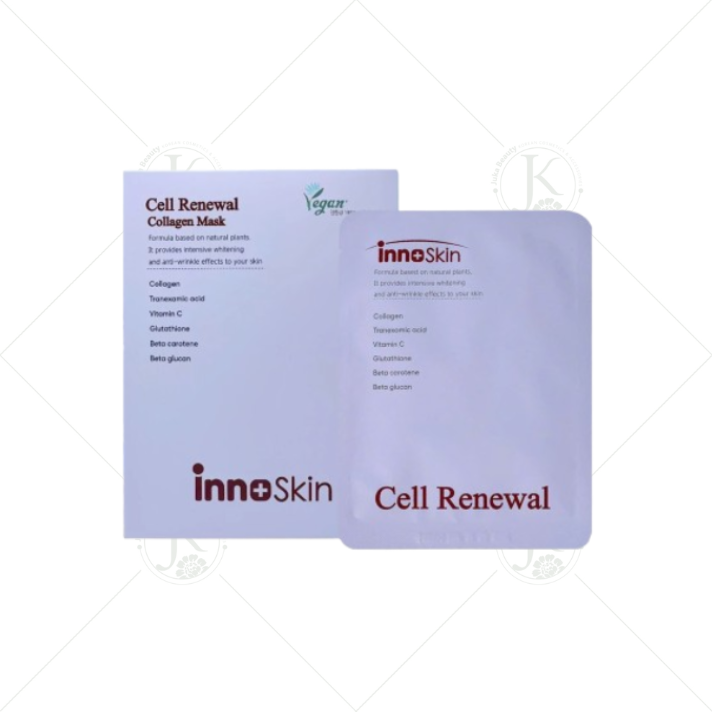 (1 Miếng) Mặt Nạ Giấy Innoskin Dưỡng Ẩm Trắng Da Innoskin Cell Renewall Collagen Mask 25ml