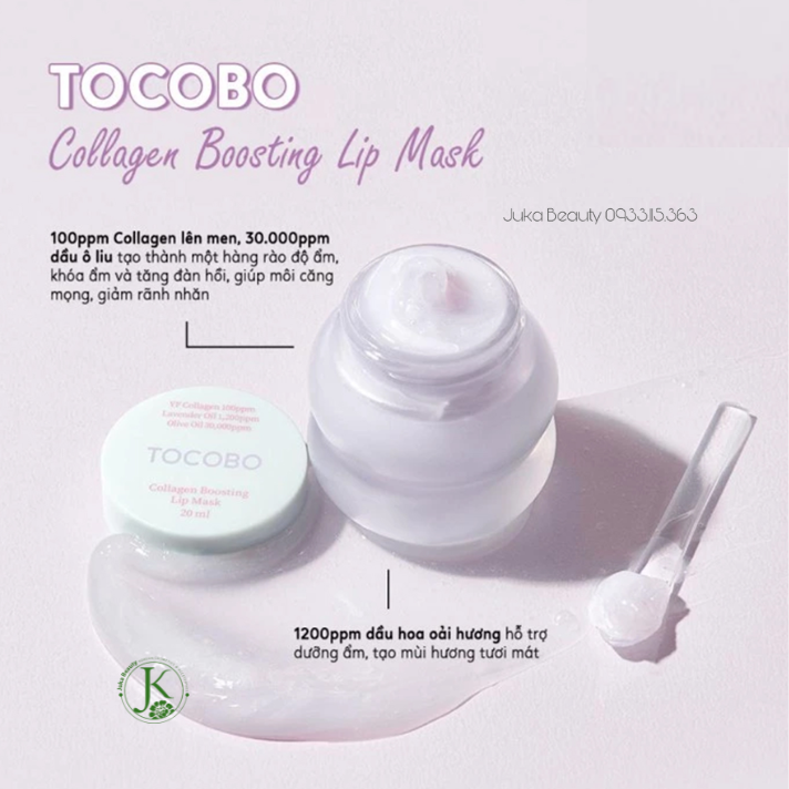 Mặt Nạ Ngủ Môi Kiêm Tẩy Da Chết Tocobo Lip Mask 20ml (4 dòng)