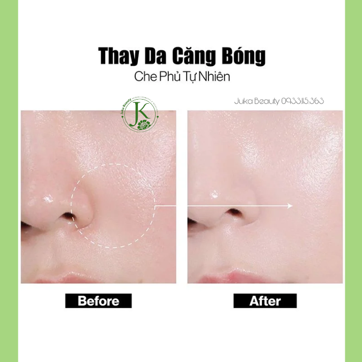 Phấn Nước Căng Bóng Thuần Chay Glamrr Q Vegan Super GLOW Cushion SPF50+ PA++++ 15g